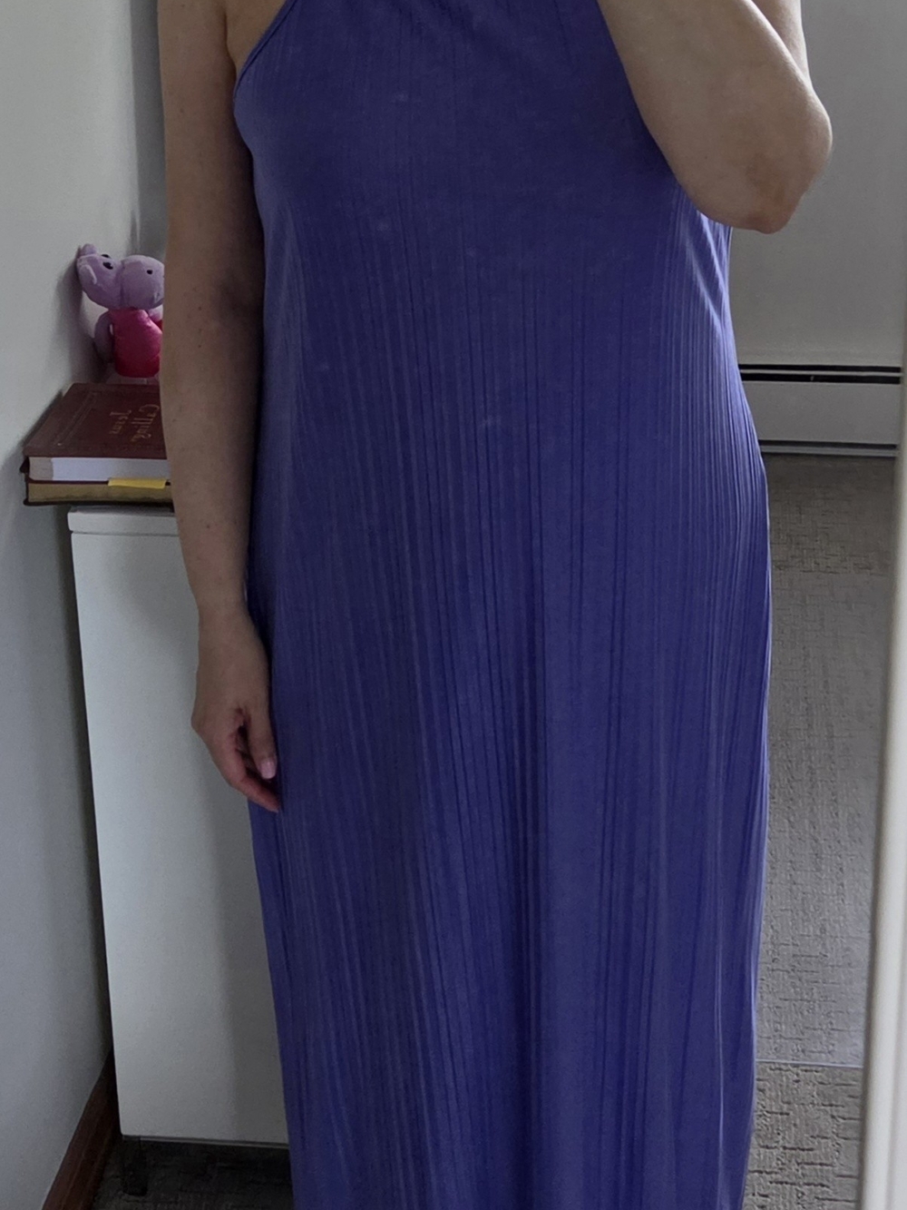 a new day Sleeveless Pleated Midi Dress - Purple (size M)
